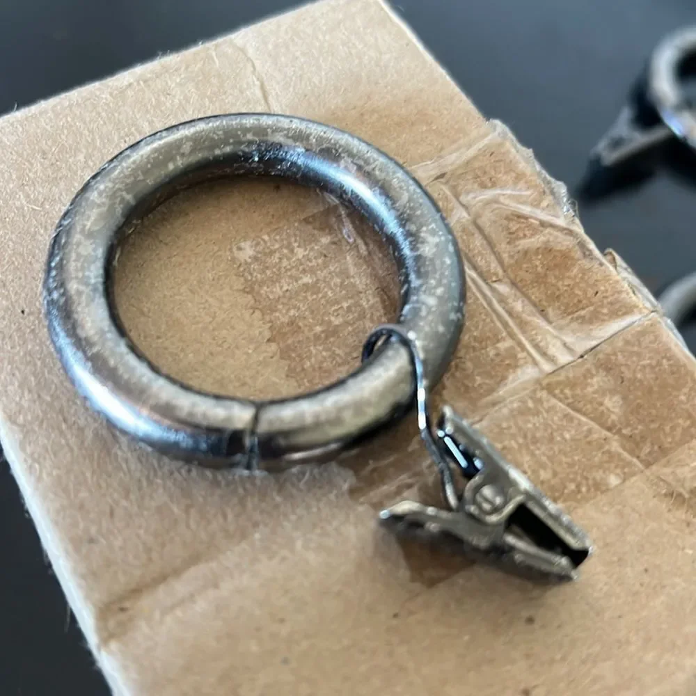 Pottery Barn Round Small Curtain Rings set of 7